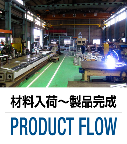 材料入荷〜製品完成｜PRODUCT FLOW